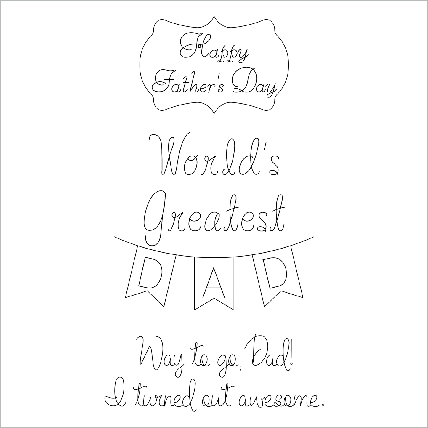 Father's Day Sentiments Pack