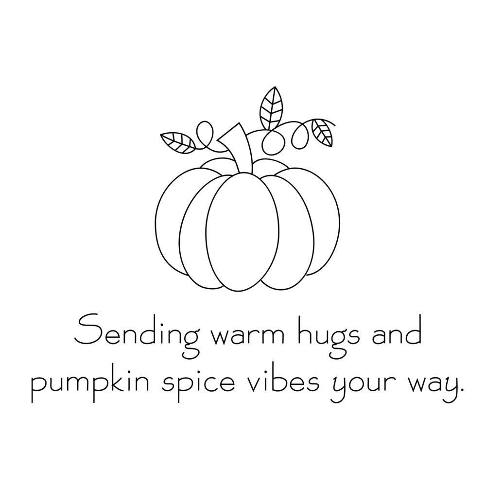 "Sending Warm Hugs" Single Line Design