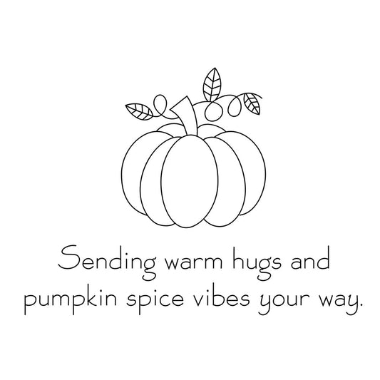 "Sending Warm Hugs" Single Line Design