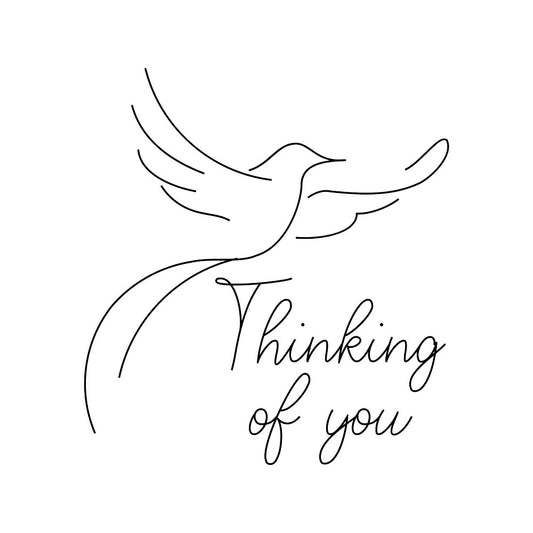 "Thinking of You" Single Line Design