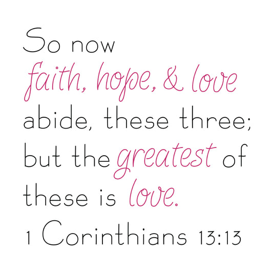 Faith Hope Love Single Line Design