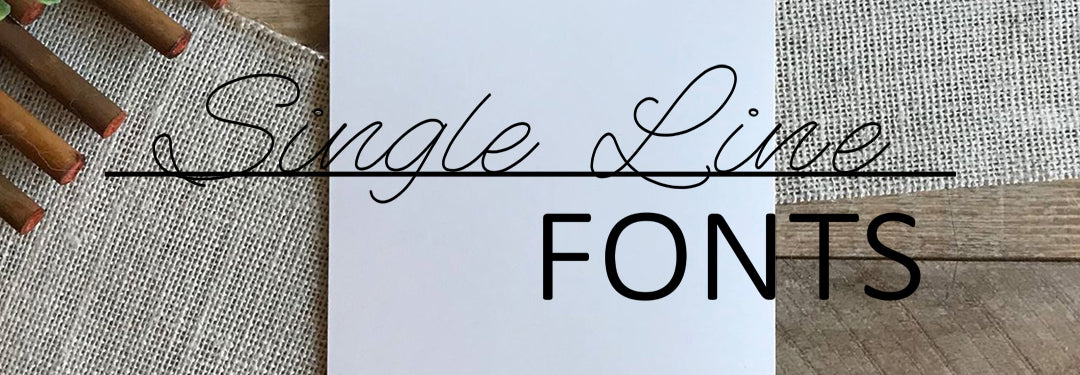 Single Line Script Text Single Line Fonts for Engraving, CNC, Glowforge, Lightburn, and Cricut