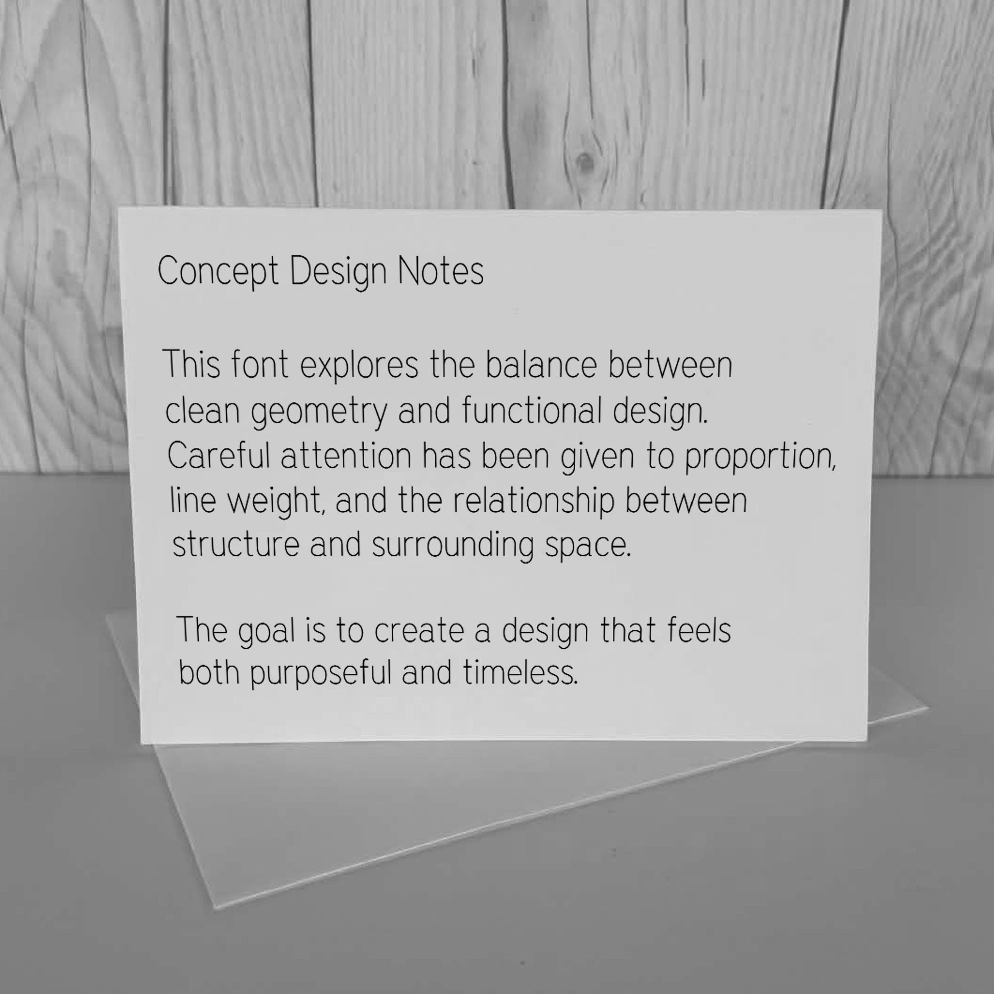 slf architect single line font concept design notes