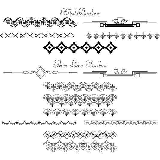 svg dividers borders download foil quill silhouette cricut