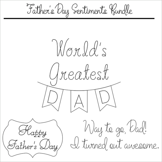 Father's Day Sentiments Pack
