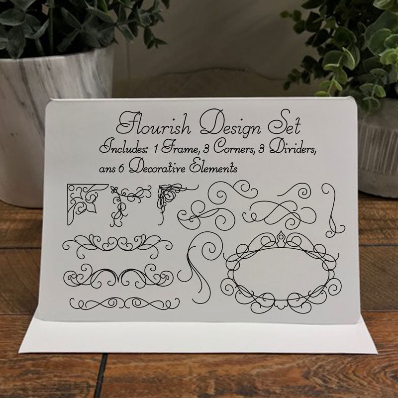 flourish design pack svg download for foil quilling