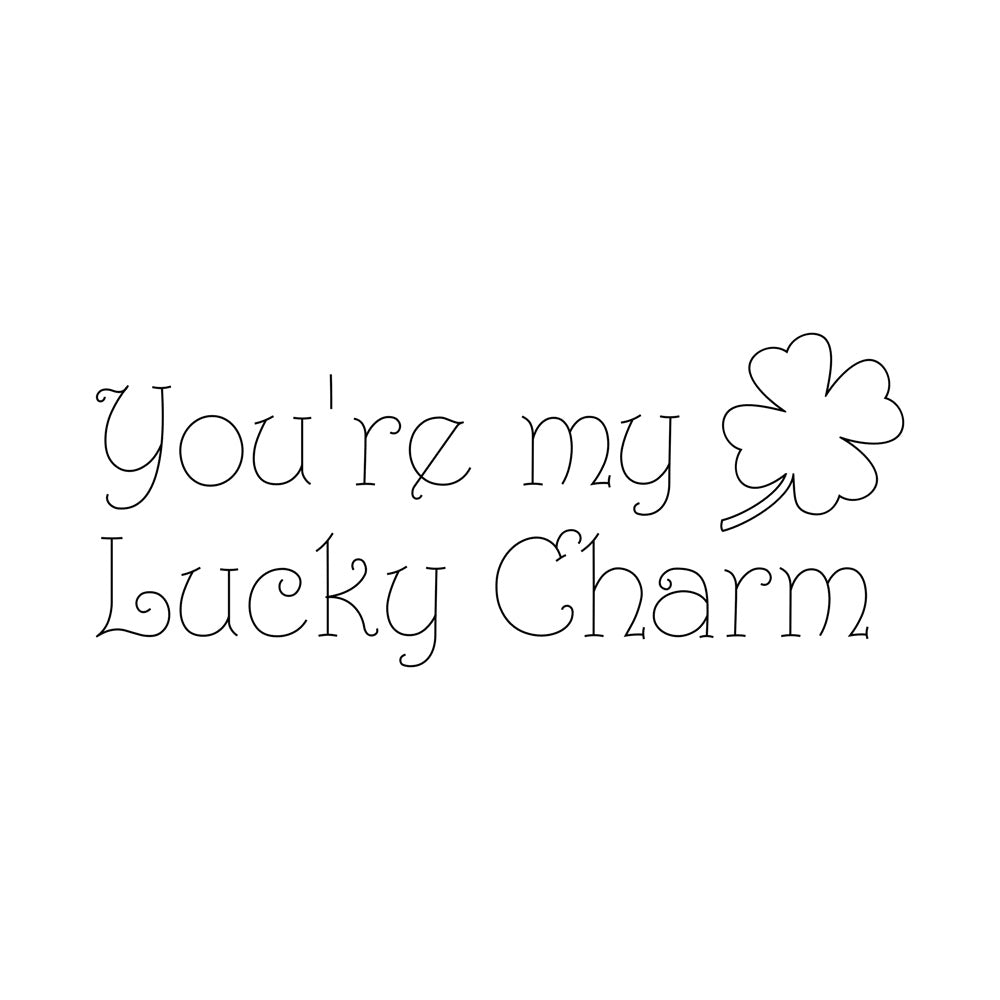 Lucky Charm Single Line SVG File – Single Line Fonts