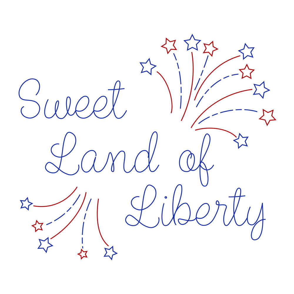 single line fonts patriotic fourth of july independence day downloadable single line svg file sweet land of liberty