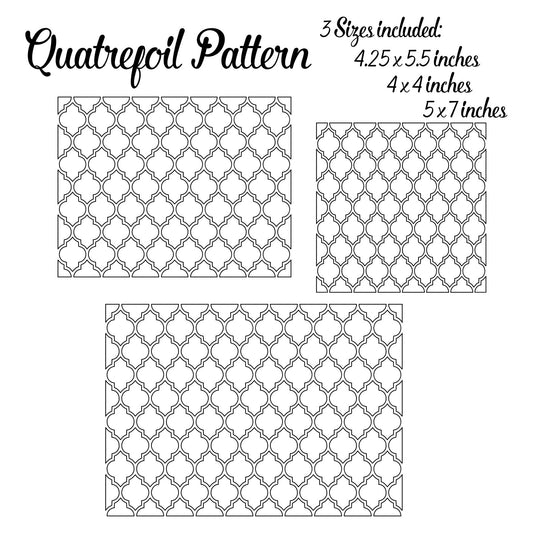 quatrefoil pattern svg download for foil quilling