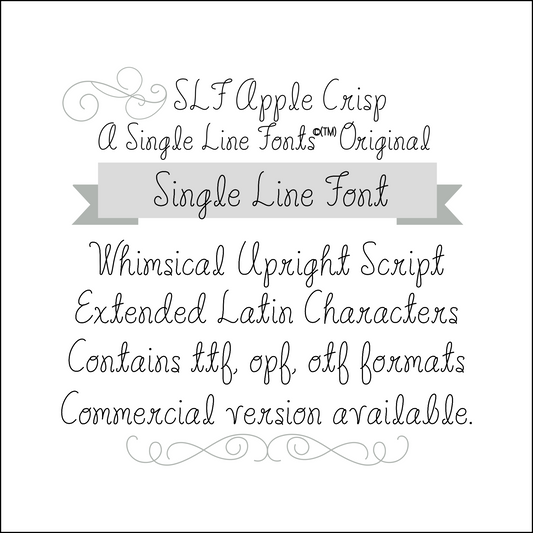 Script Font Extra Line Single Line Script Fonts for Engraving, Foil Quill & Crafting – Single ...