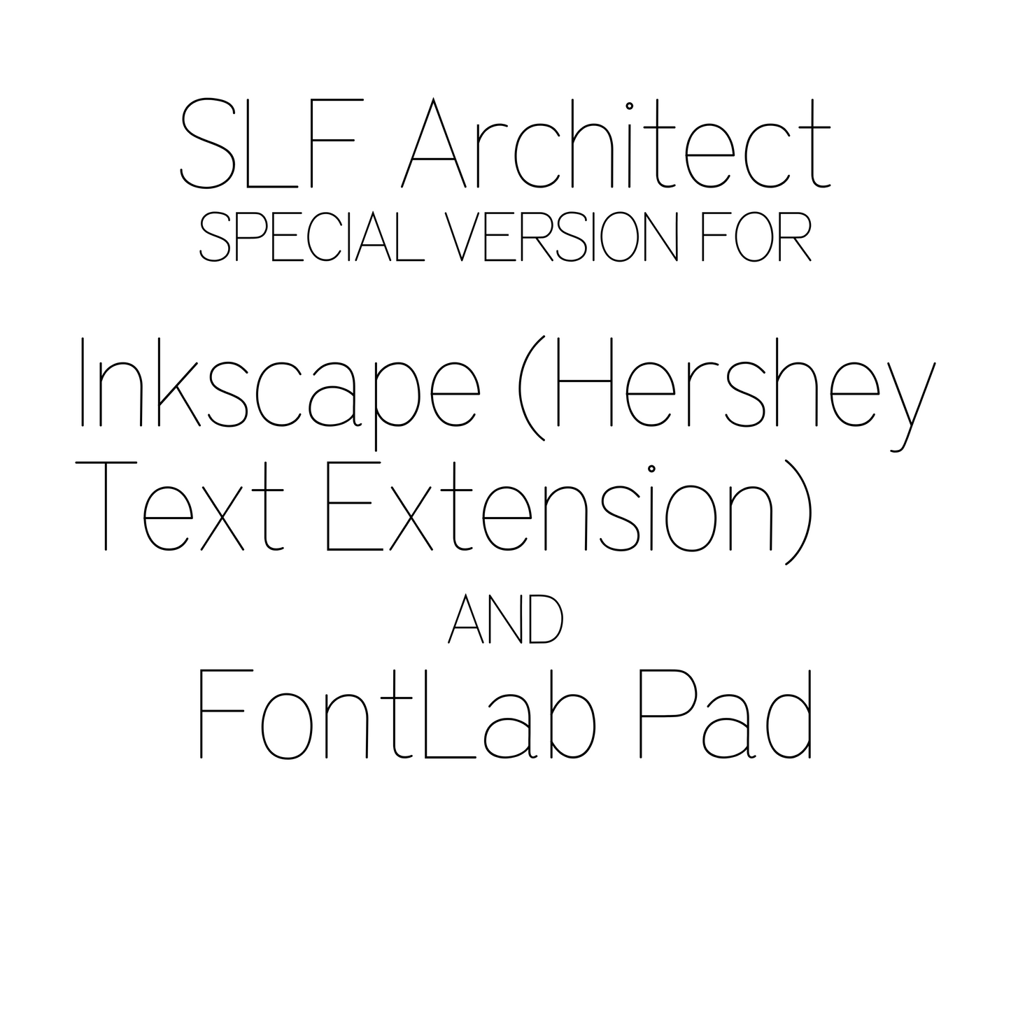 SVG Font - SLF Architect