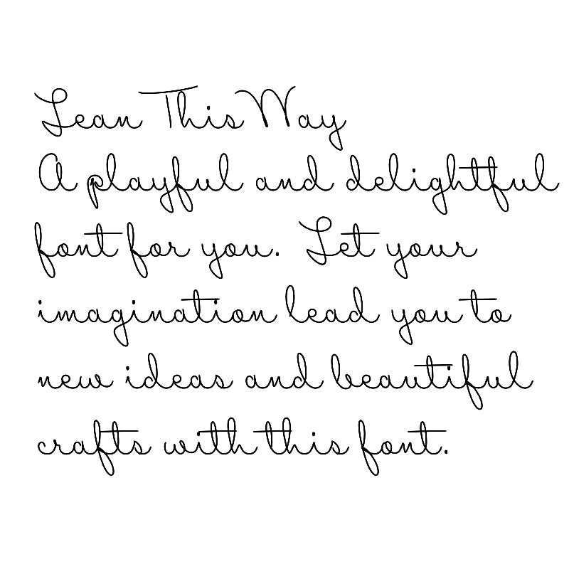 SLF Lean This Way engraving example for Glowforge and Cricut