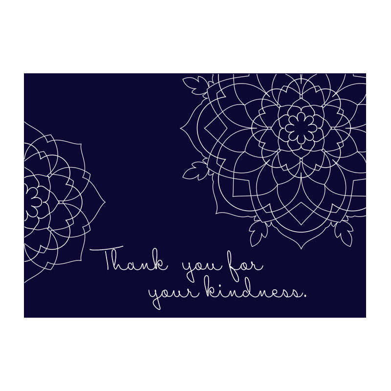 Mandala Card Single Line Design