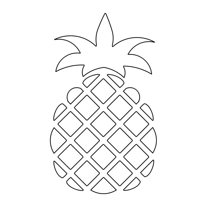 donwloadable pineapple design svg vector pineapple for embossing