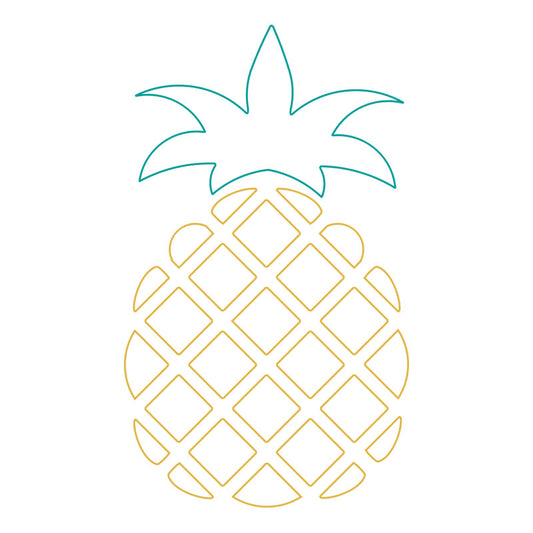 single line fonts pineappls svg download for foil quilling