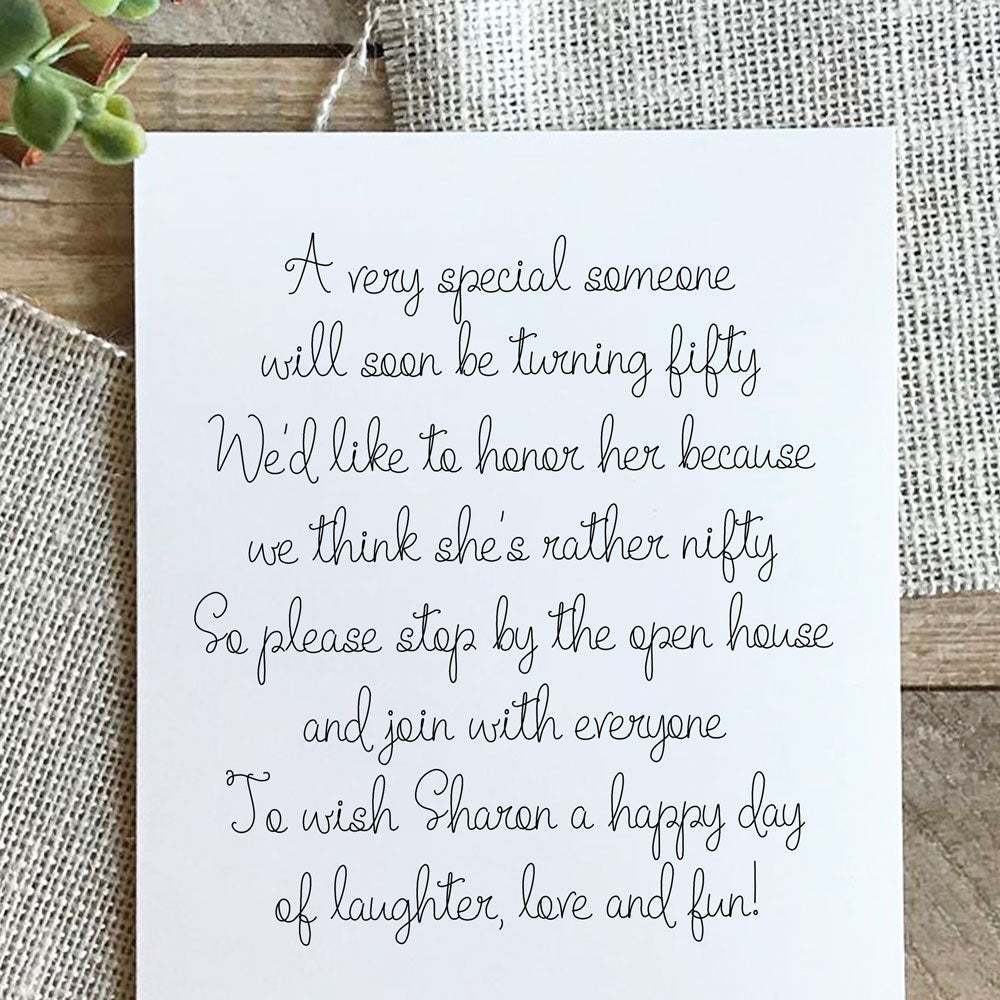 SLF Hand Lettered Foil Quill and cardmaking lettering sample